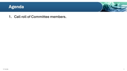 TRS July 2026 BUDGET COMMITTEE